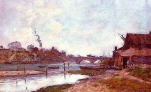 Bridge on the River Touques at Deauville