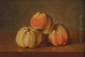 Trois Pommes Sur Un Entablement by Francois Xavier Vispre