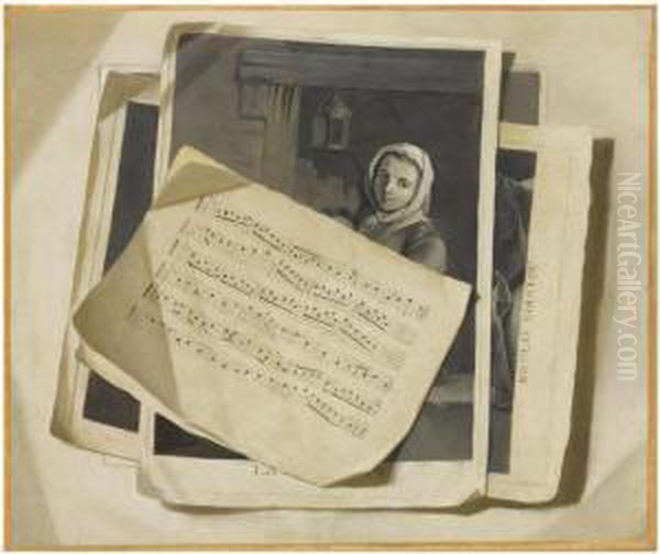 A Music Sheet And Several Prints - view 1