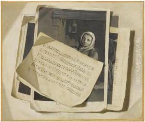 A Music Sheet And Several Prints by Francois Xavier Vispre