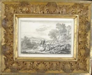 Landscape With Shepherdess And Cattle by Claes Jansznicola I Visscher