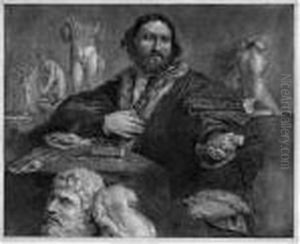 Bildnis Des Kunstsammlers Andrea Odoni by Cornelius de Visscher