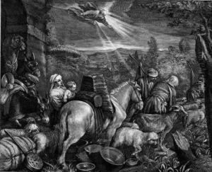 Abraham Verlast Das Land Haran by Cornelius de Visscher