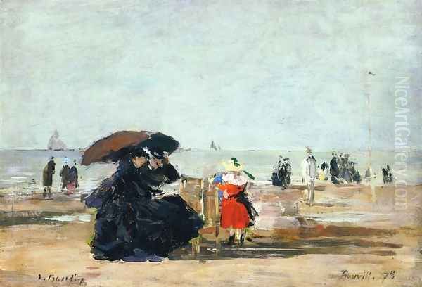Trouville, Beach Scene III - view 1