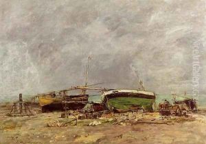 Etretat by Eugene Boudin