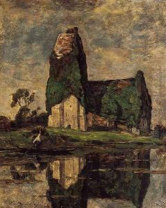 Criqueboeuf, the Church by Eugene Boudin