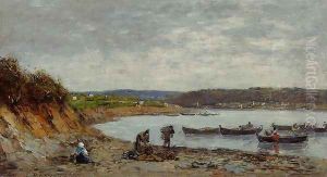 Brest, Fishing Boats by Eugene Boudin