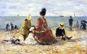 On the Beach V by Eugene Boudin