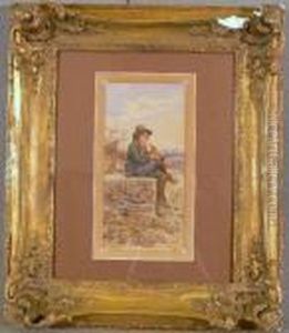 Suonatore Di Flauto by E. Vitali
