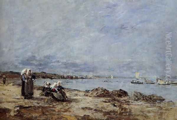 Plougastel, Women Waiting for the Ferry - view 1