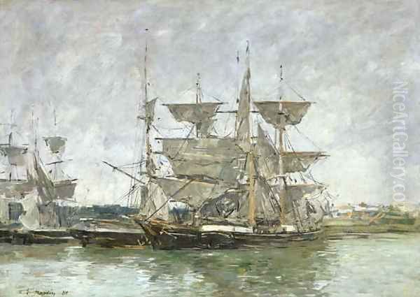 Boats in the Port, Deauville, 1881 - view 1