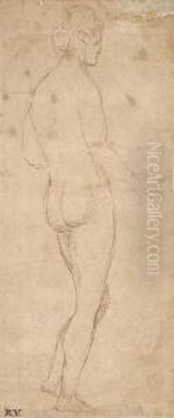 A Woman Seen From Behind Turned To The Right - view 1