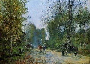 Trouville, Le Chemin de la Corderie by Eugene Boudin
