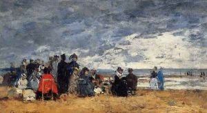 Beach Scene IV by Eugene Boudin