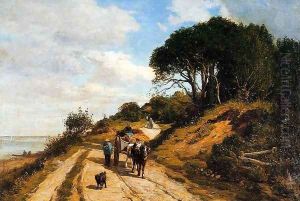 The Road from Trouville to Honfleur by Eugene Boudin