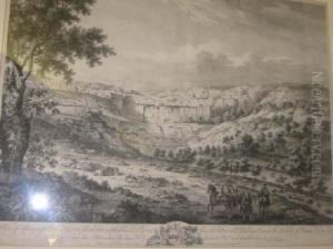 View Of Malham Cove, Yorkshire by Francois Vivares