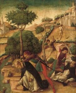 Uccisione Di San Pietro Martire by Bartolomeo Vivarini
