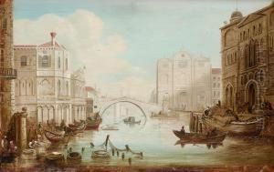 Scene From Venice by John Comley Vivian