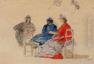 On the Beach III by Eugene Boudin