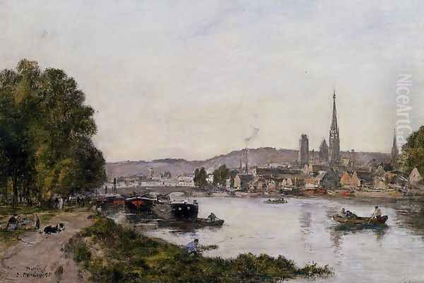 Rouen, View over the River Seine - view 1