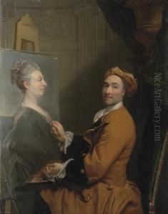 Portrait Of The Artist by Joseph Vivien
