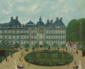 Le Jardin Du Luxembourg by Louis Vivin