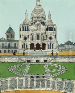 Le Sacre Coeur, Montmartre by Louis Vivin