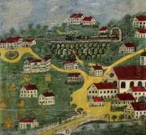 Composition Villageoise by Louis Vivin