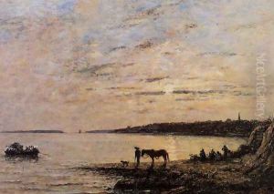 Brest, the Harbor by Eugene Boudin