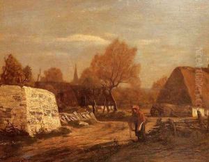 Farm near Quimper by Eugene Boudin