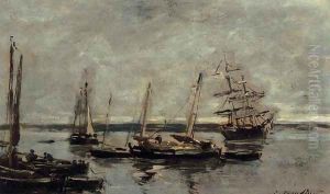 Near Camaret by Eugene Boudin