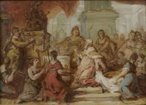 Salomon Sacrifiant Aux Idoles by Nicolas Vleughels