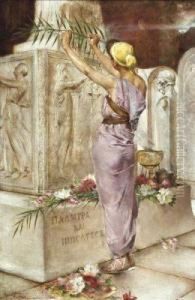 L'offerande A Aphrodite by Emil Vloors