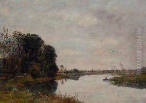 The Toques at Saint-Arnoult by Eugene Boudin