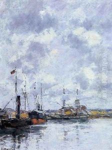 The Trouville Basin by Eugene Boudin