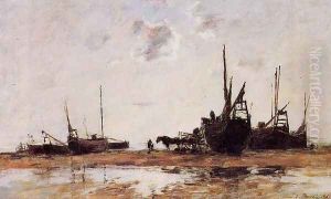 Berck, Low Tide by Eugene Boudin