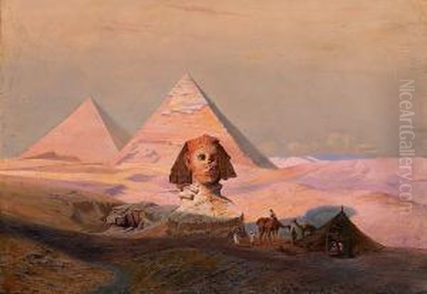 The Great Sphinx Of Giza At Sunset - view 1