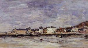 Trouville, the Port II by Eugene Boudin