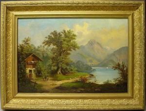Olgemalde Auf Leinwand - Links Unten Signiert by Georg Vogl