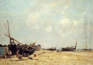 Fishing Boats Aground and at Sea