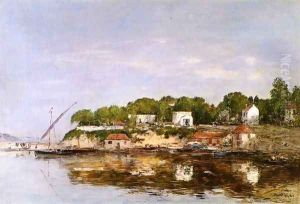 Petit Port de Saint-Jean near Villefranche by Eugene Boudin