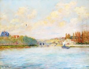 Remorqueur Sur La Seine En Ete by Paul Vogler