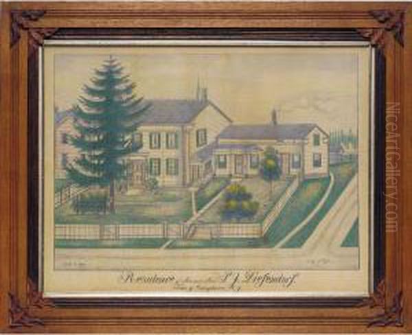 The Residence Of Mr. And Mrs. P.j. Diefendorf, Town Of Canajoharie, New York, Novb. 3 - view 1