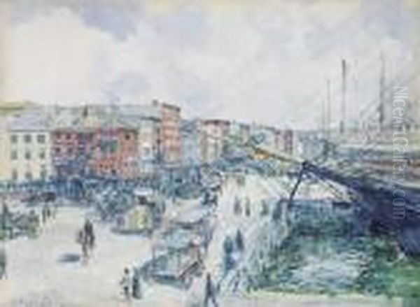 ''south Street At The Foot Of Wall Street'' - view 1