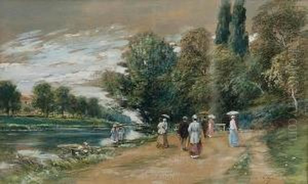 Voigt. Nymphenburg Channel. 44.1 X 60.7 Cm - view 1
