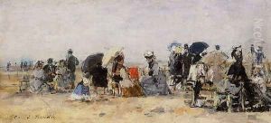 Beach Scene V by Eugene Boudin