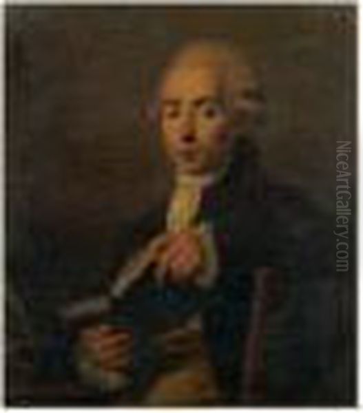 Portrait D'homme Tenant Un Livre - view 1