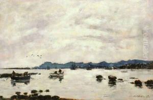 The Bay and the Mountains of L'Esterel, Golfe-Juan by Eugene Boudin