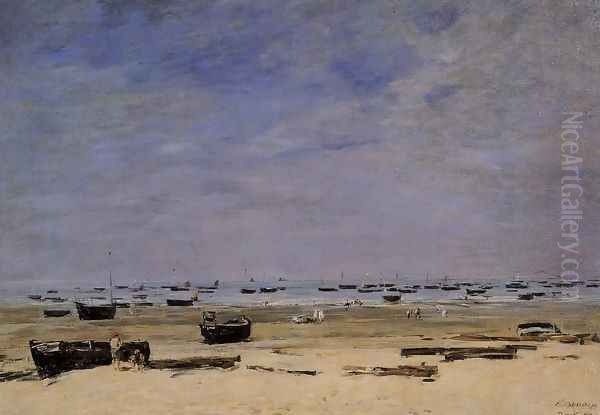 The Coastline at Berck at Low Tide - view 1