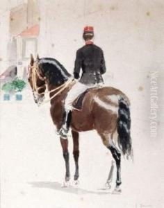 Cavalier De Dos by Jules Antoine Voirin